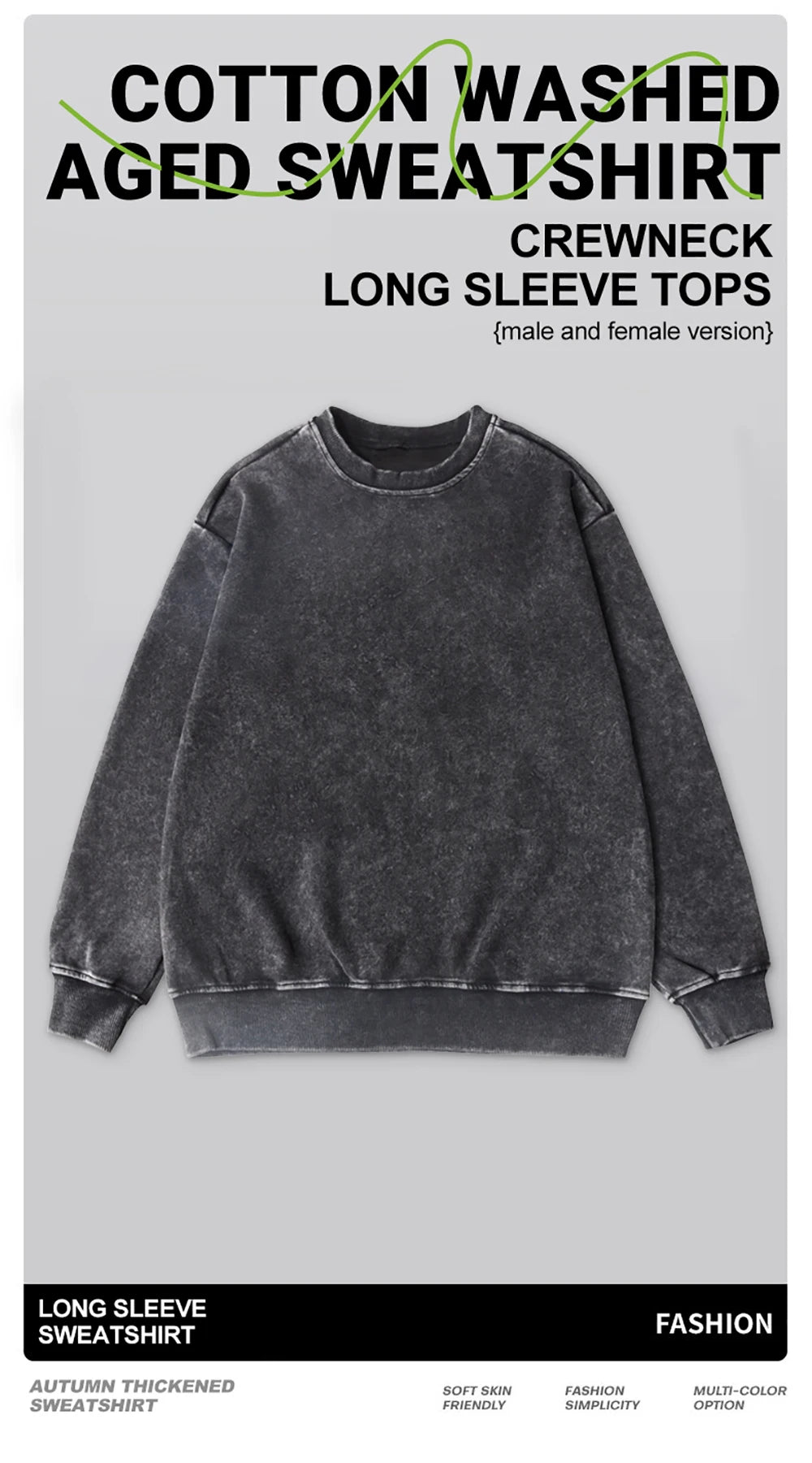 Vintage Solid Sweatshirts Male Washed Cotton Sportswear Warm Autumn Pullovers Casual Comfy Hoodie Fashion Oversized Streetwers