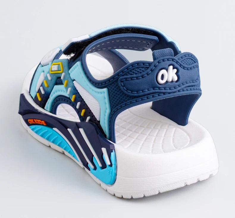 One Pairs of Summer Kids' Sandals Unisex Soft Bottom Casual Beach Shoes for Primary School Students