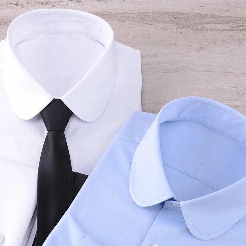 Wholesale men's British vintage shirt French cufflinks mens shirts long sleeve