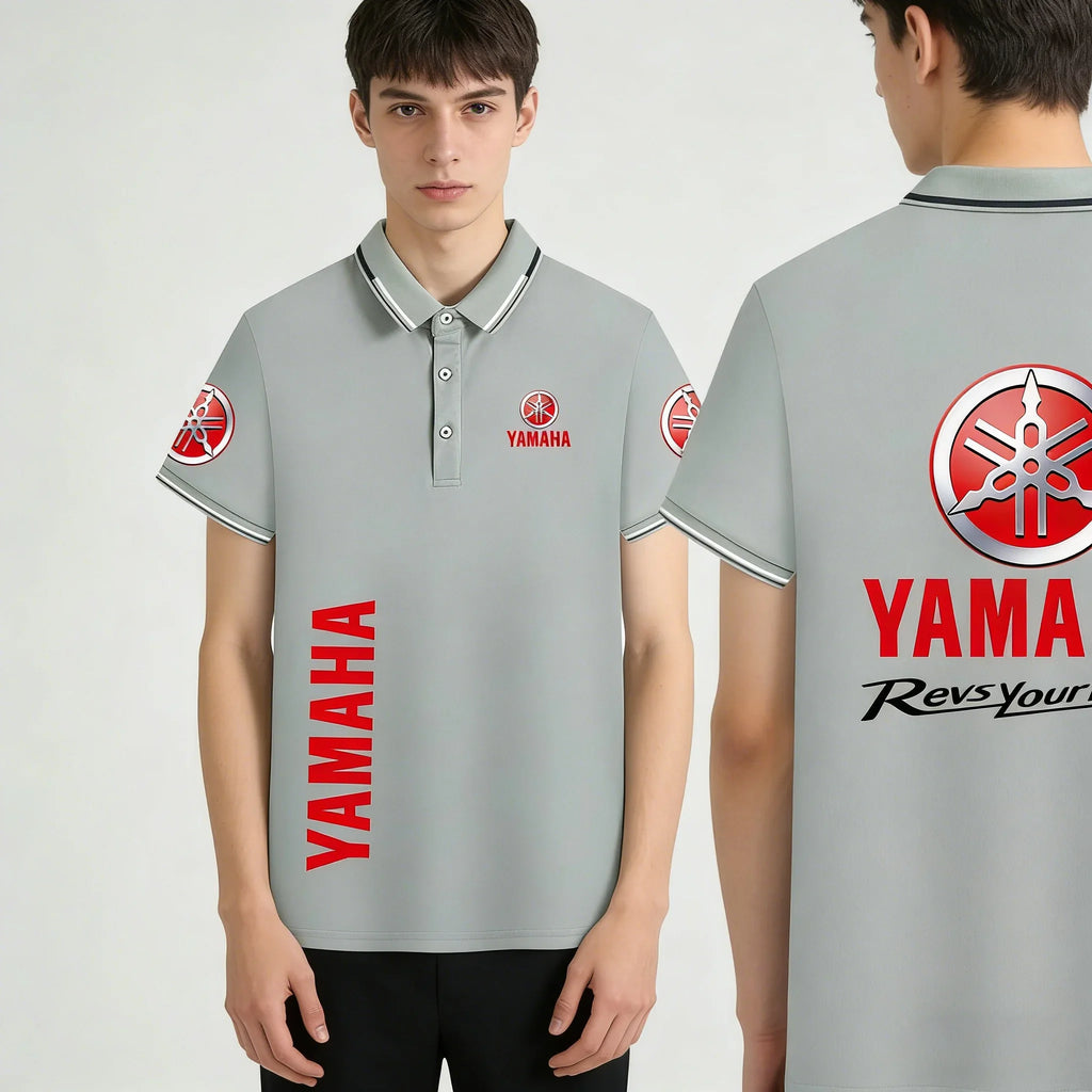 motorcycle Racing collared Yamaha POLO shirt cycling suit for men and women summer top short-sleeved T-shirt motogp fan clothing