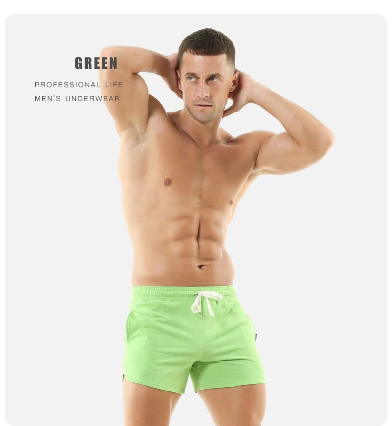 Summer Men Cotton Casual Shorts Quick Dry Gym Basketball Shorts Sport Running Shorts Man Crossfit Fitness Sweatpants Men Clothes