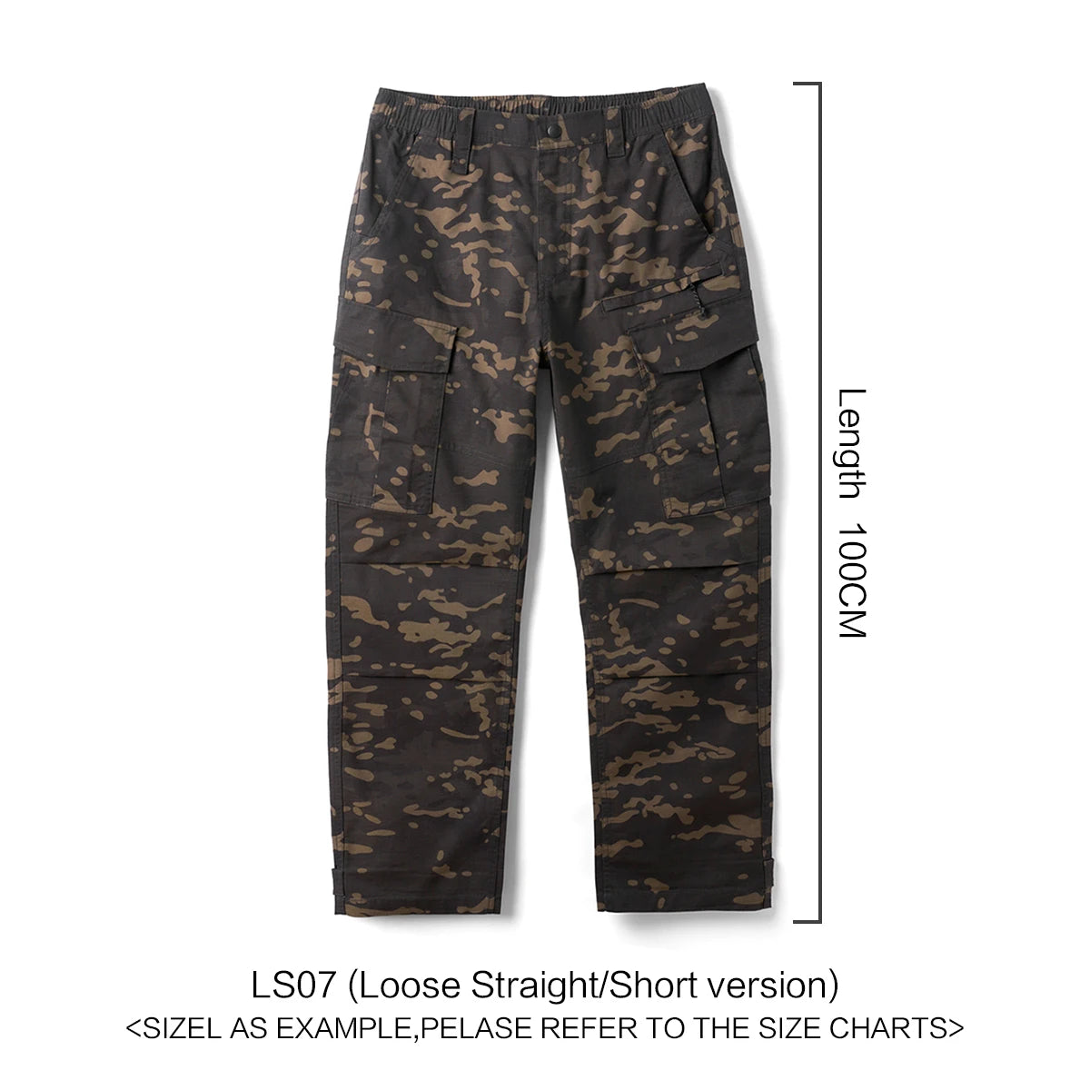 SIMWOOD 2025 Summer New Loose Straight Lightweight Camouflage Tactical Pants Men Cargo Outdoor Hiking Trousers