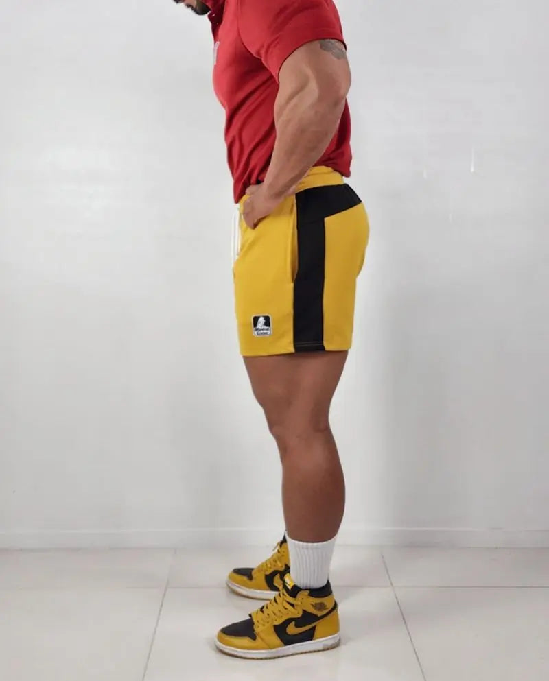 Men's Basketball 3-Point Sports Shorts Gym Fitness Training Elastic Loose Summer Beach Bodybuilding Shorts with Zip Pocket