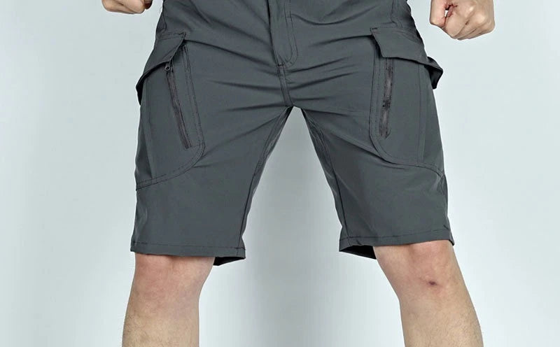 Men's Tactical Cargo Shorts Quick Dry Waterproof Multi-Pocket Outdoor Hiking Fishing Camping Summer Sports Lightweight Shorts