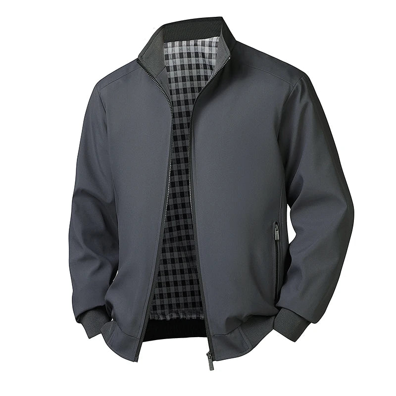 Plus Size 6xl 7xl 8xl Jacket Men Casual Autumn Spring Stand Collar Windbreaker Sport Coat Man Big Size Clothing 140kg Can Wear