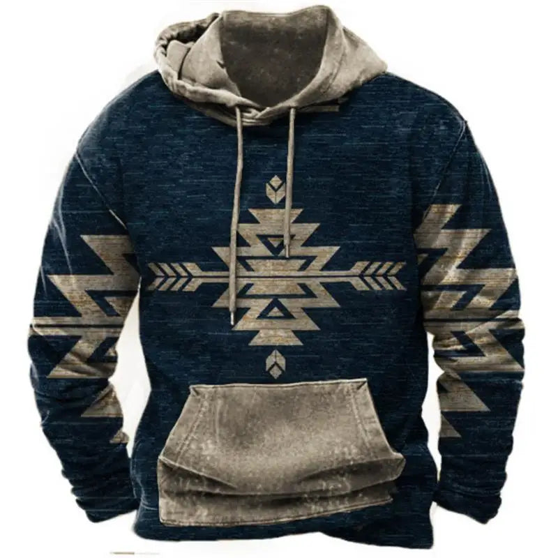 Spring And Autumn Retro men's Sweatshirt Hoodie For Men Oversized men's Clothing Casual India Harajuku men's Hoodie Hoodie