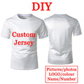 Personalized DIY Fashion T-Shirts Polyester Fabric Comfortable Breathable Sweatshirts High Quality Unisex Customized Tops