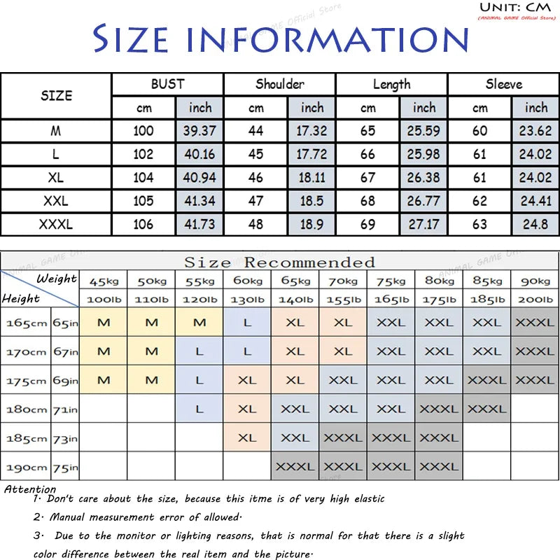 Animal Game Men's V Neck Cardigan Sweaters Casual Button Men's Cold Blouse Knitwear Outdoor Knit Long Cardigan Men Streetwear