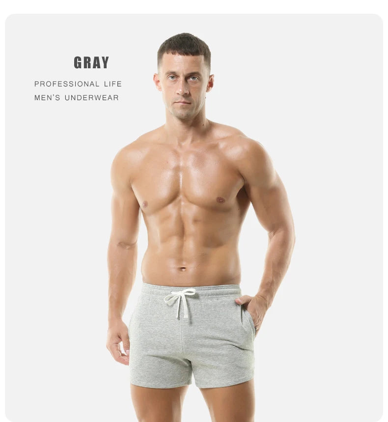 Summer Men Cotton Casual Shorts Quick Dry Gym Basketball Shorts Sport Running Shorts Man Crossfit Fitness Sweatpants Men Clothes
