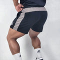 Men's Basketball 3-Point Sports Shorts Gym Fitness Training Elastic Loose Summer Beach Bodybuilding Shorts with Zip Pocket