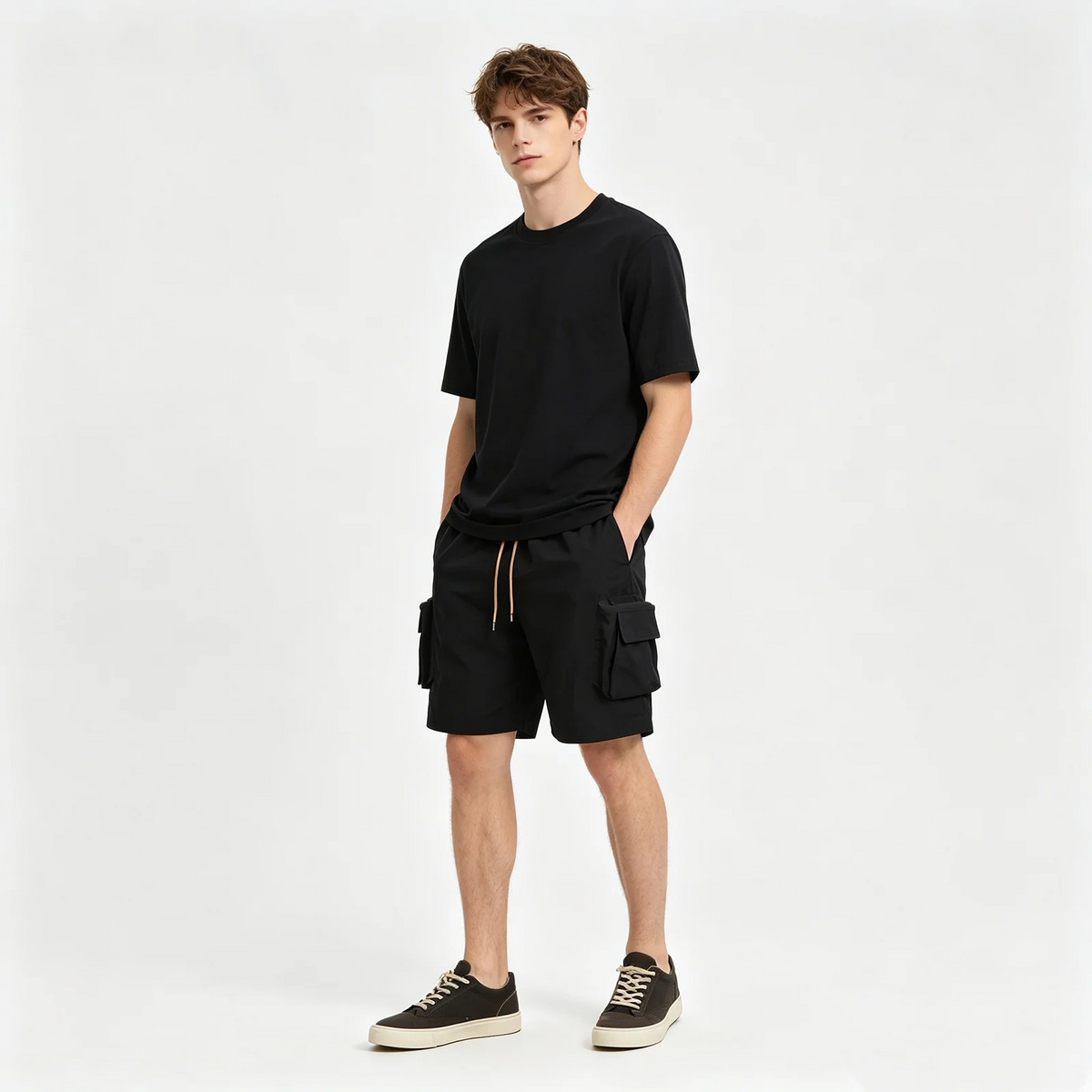 Original Men's Camouflage Cargo Jeans Shorts 2025 Summer New Distressed Tassel Camo Denim Shorts Streetwear Y2k Vintage Clothes