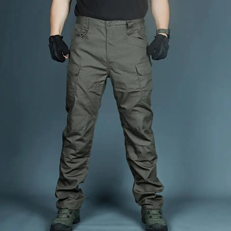 Tactical Men Pants Summer Lightweight Casual Trousers Waterproof Multiple Pockets Cargo Pants Quick Dry Outdoor Workout Pant