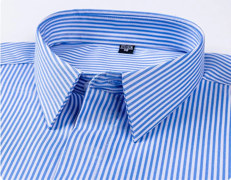 8XL Mens Shirts Long Sleeve Big Sizes Anti-wrinkle Business Men Shirt Long Sleeves Dress Shirts For Men Slim Fit Camisa Social