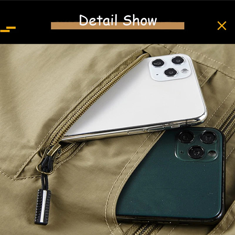Tops 2025 New Summer Men Outdoor Camping Fishing Webbed Vest Men Sleeveless Many Pocket Tool Gear Loose Thin Vest Male Waistcoat
