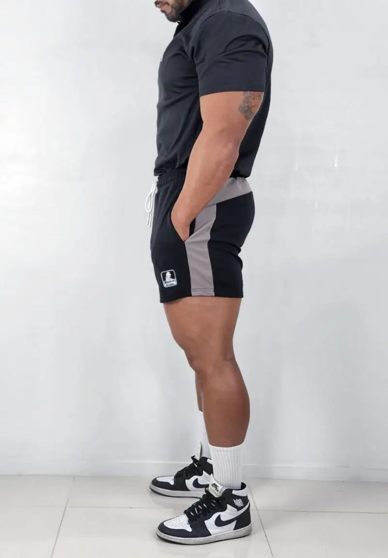 Men's Basketball 3-Point Sports Shorts Gym Fitness Training Elastic Loose Summer Beach Bodybuilding Shorts with Zip Pocket
