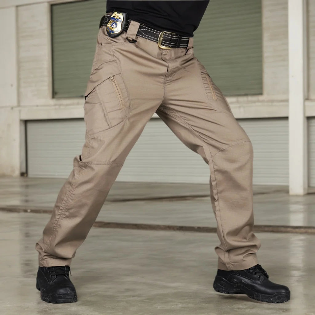 Tactical Men Pants Summer Lightweight Casual Trousers Waterproof Multiple Pockets Cargo Pants Quick Dry Outdoor Workout Pant