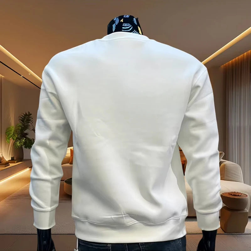 Fashion Mens Sweatshirts Printing Casual O-Neck Long Sleeve Tops Outdoors Sports Jogging Man Clothing Daily Street Pullover y2k