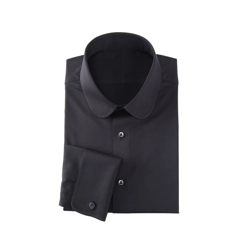 Wholesale men's British vintage shirt French cufflinks mens shirts long sleeve