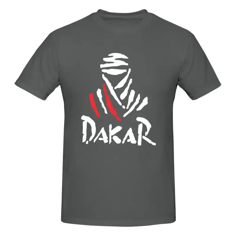 Motorcycle Dakar Rally Graphic Print T Shirt Men Large Size Cotton Casual T-shirts Summer Short Sleeve Tops Tees Streetwears