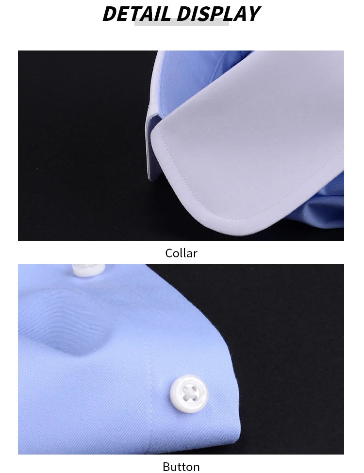 Wholesale men's British vintage shirt French cufflinks mens shirts long sleeve