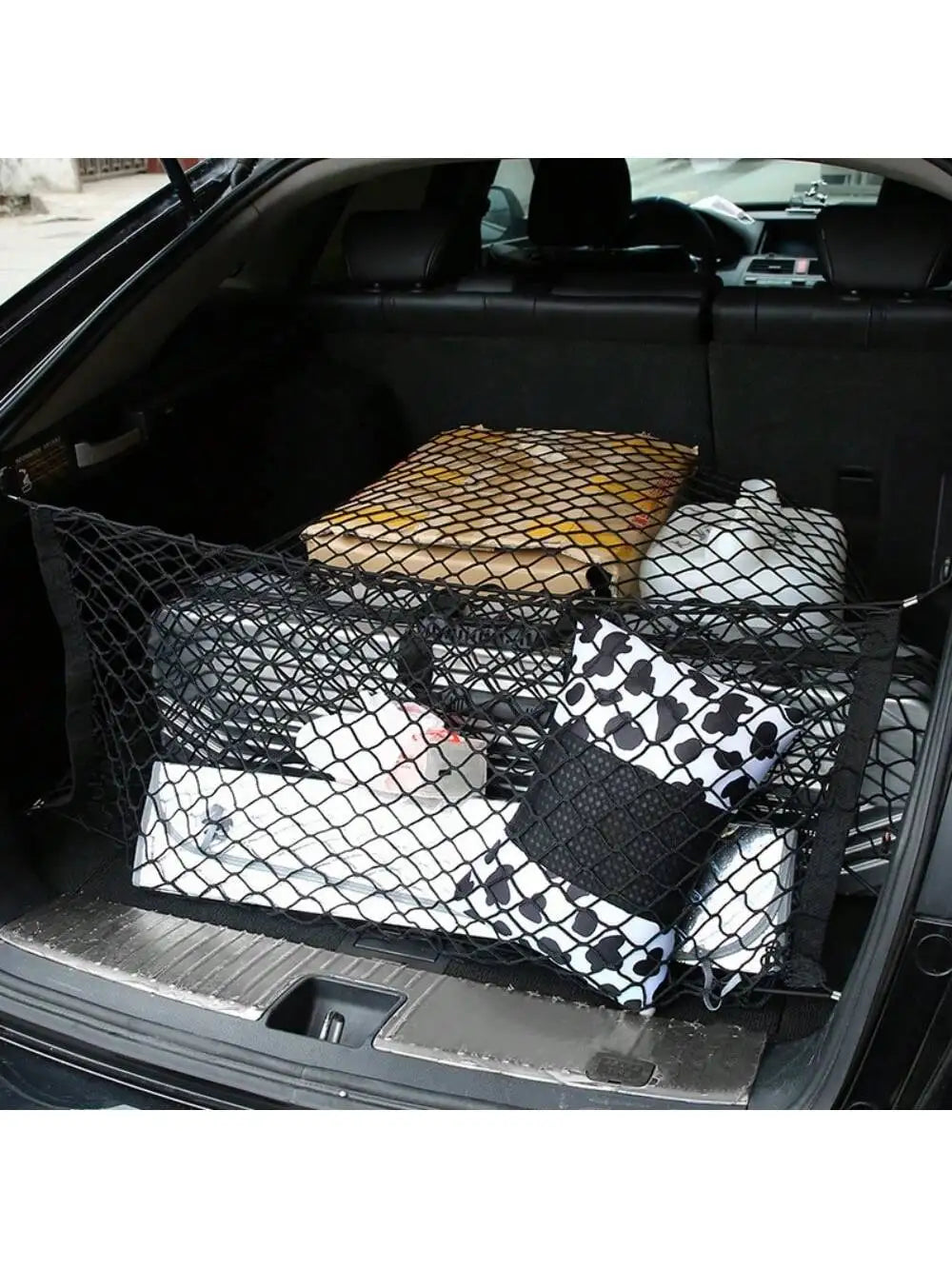 Car Trunk Fence Net Dog Isolation Protection Net Car Mounted Rear Seat Dog Safety Net Sturdy Elastic Pet Fence for Any Vehicle