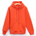Customized LOGO Sweatshirt Warm Drawstring Men Hoodie for Daily Wear Autumn Winter Solid Color Ribbed Cuff for Daily Wear