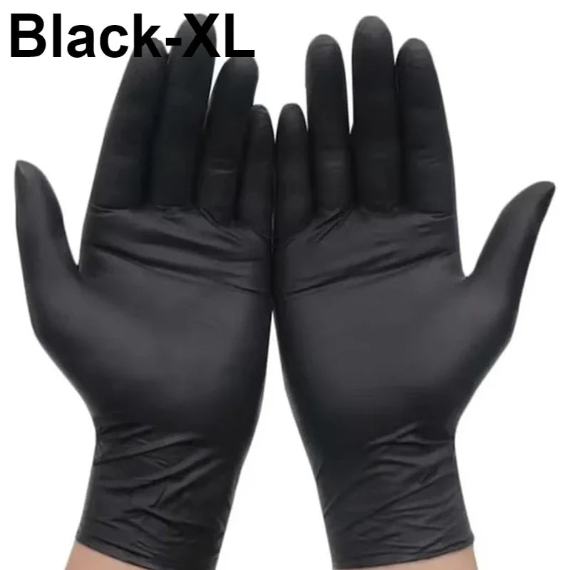 20/50/100PCS Disposable Black Gloves for Home Cleaning Suitable for Food Processing Hairdressing Nail Art Pet Bathing