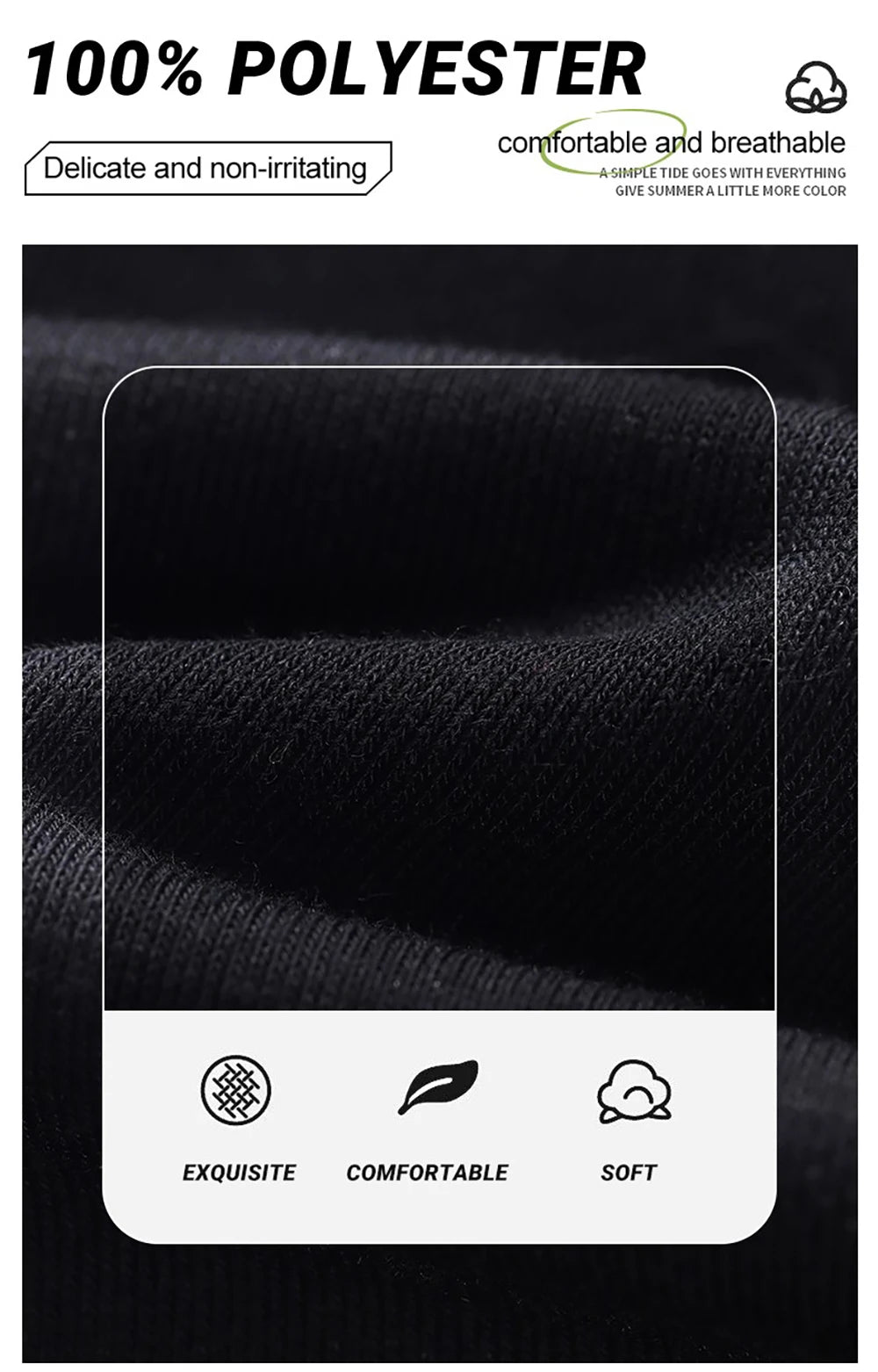 Black Fashion Solid Pocket Mans Drawstring Shorts Breathable Pants Summer Comfortable Sweatpants Unisex All-Match Sportwear
