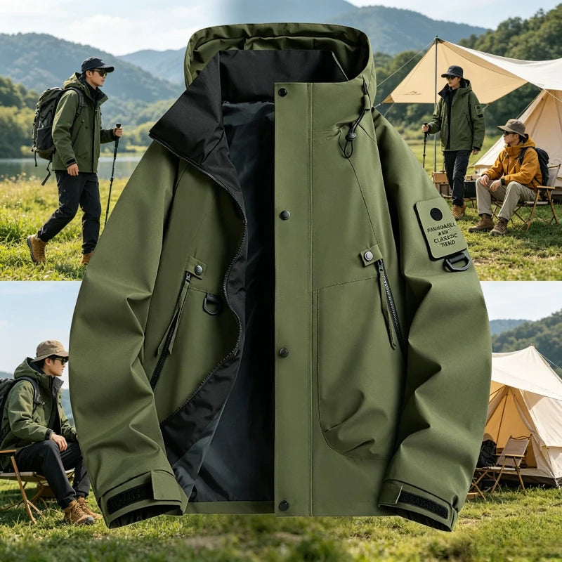 Outdoor Three-in-One Waterproof Hiking Jacket Men Women Breathable Windproof Windbreaker Coat Man Spring Autumn Trekking Jackets