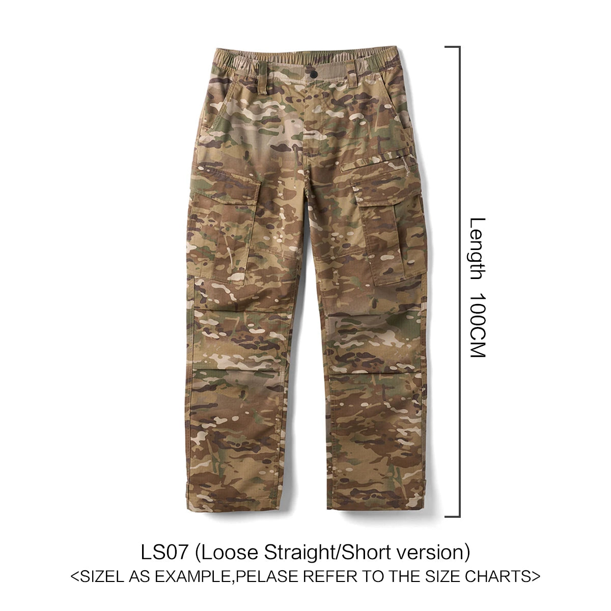 SIMWOOD 2025 Summer New Loose Straight Lightweight Camouflage Tactical Pants Men Cargo Outdoor Hiking Trousers