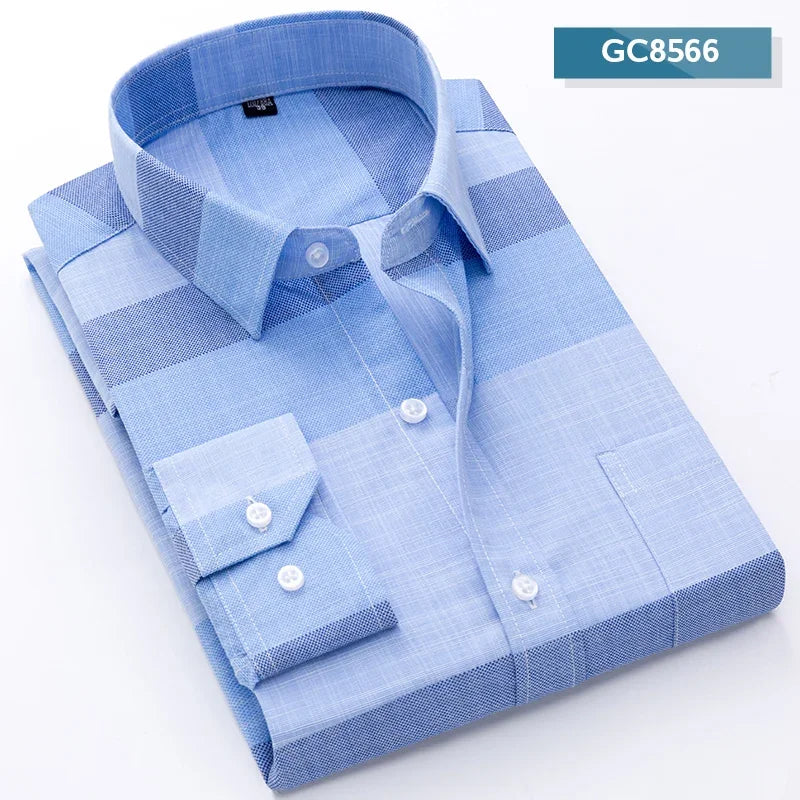 2024 Men's Printed Shirt Spring Long Sleeve Casual Daily Thin Soft Comfortable Business Slim Fit Button Down Dress  Shirts