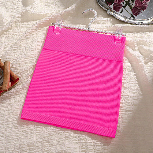 1Pcs Spring Summer New High Waist Elastic Business Women's Mini Skirt