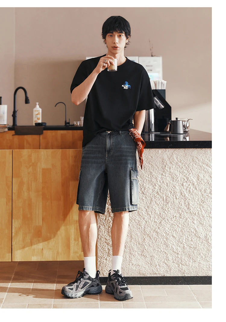 Semir Men Tshirt Cool Feeling Printed Traditional Style Trendy Knit Casual Top 2026 Summer Fashion Daily Comfort Wear