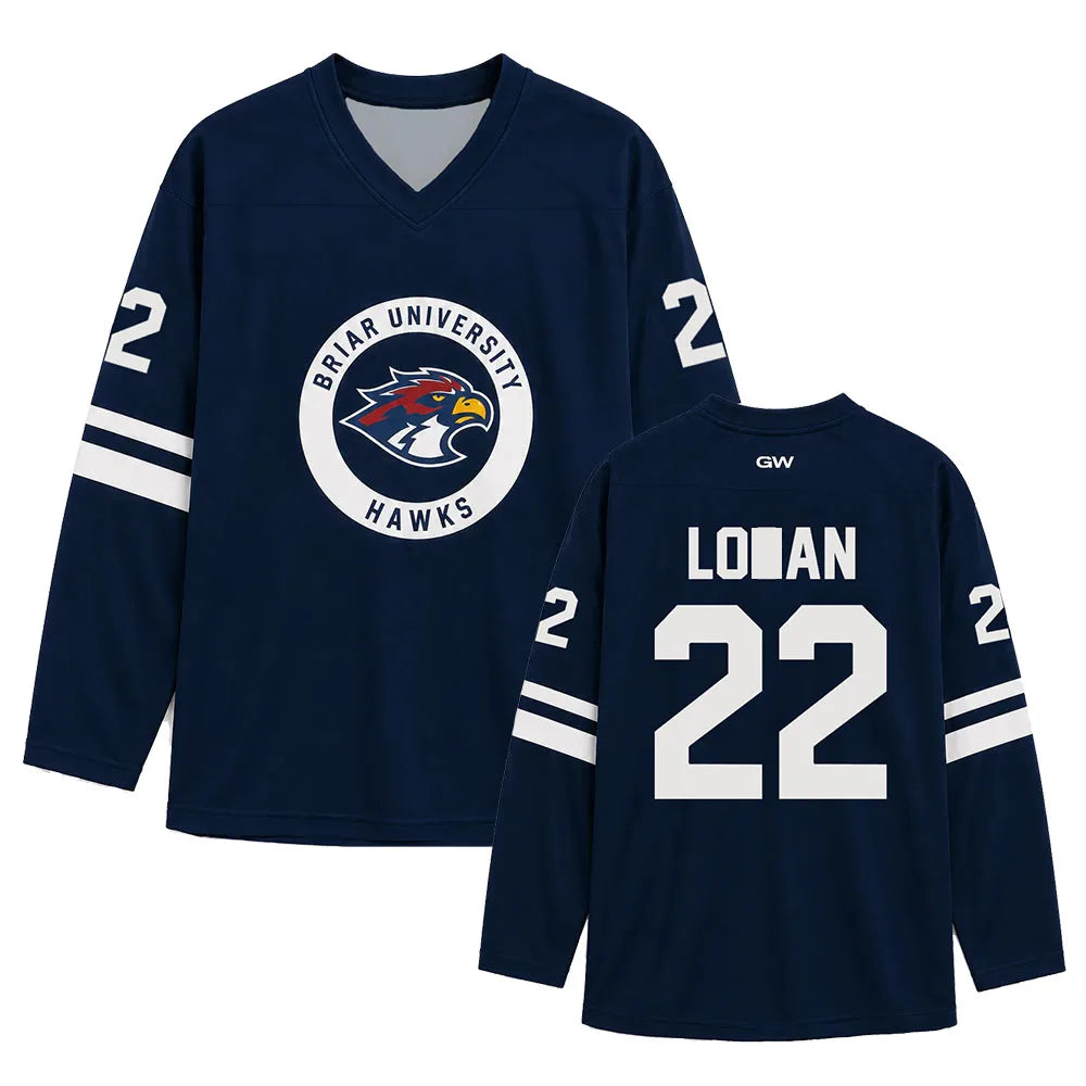 Men Women Clothing TV Off Campus Briar University Hockey Jersey Graham 44 22 DI LAURENTIS 66 Tucker46 T-shirt Graphic Merch Tee