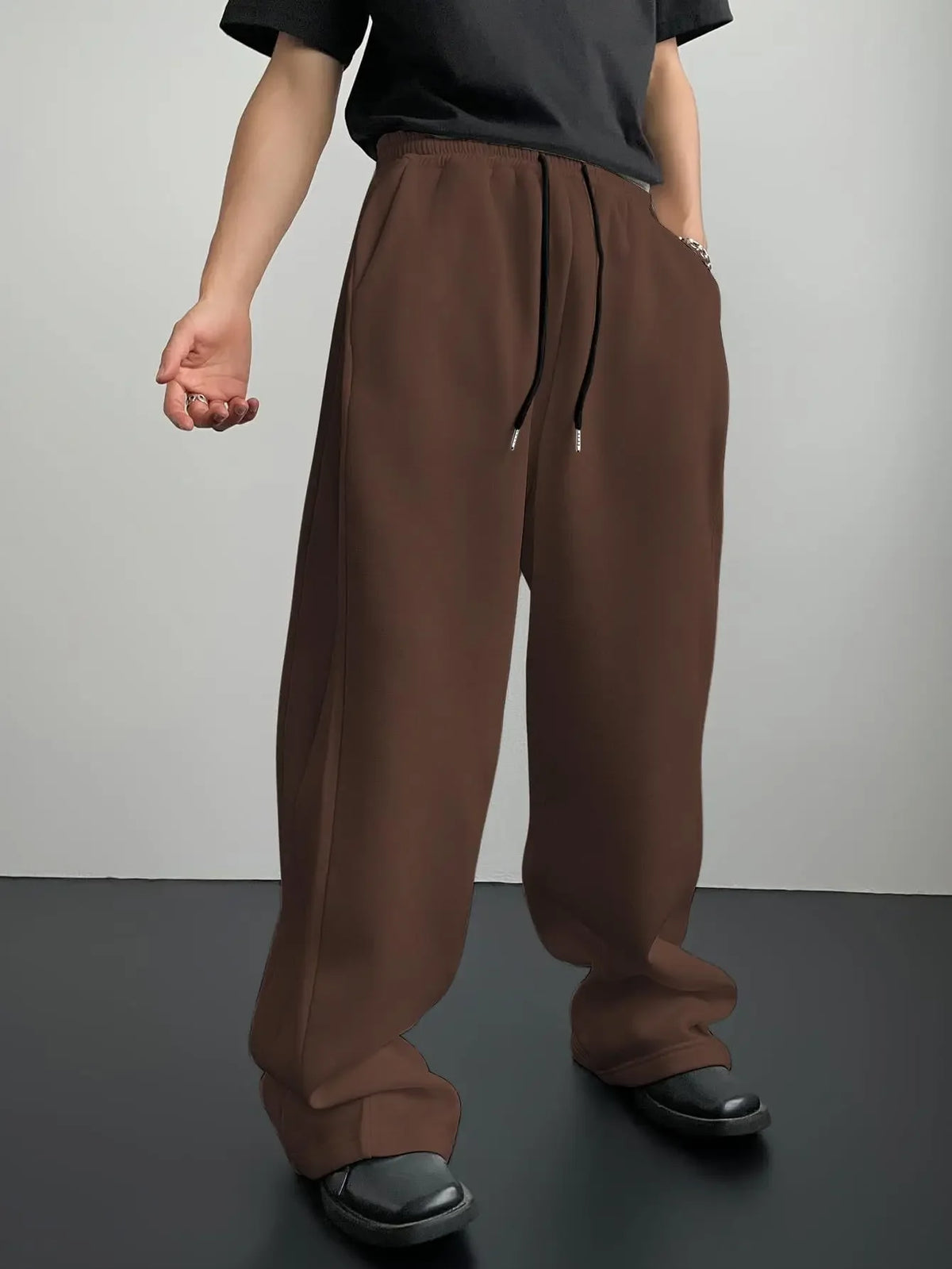 Y2k Harajuku Wide Leg Sweatpants Women Streetwear Baggy Oversize Gray Sports Pants High Waist Drawstring Casual Joggers Trousers