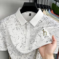 New Men's Casual Original Printed Polo Shirt Breathable Comfort Short Sleeve Lapel T-shirt High Quality Versatile Men's Clothing