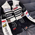 New Embroidery Motorcycle Racing Jacket for Men Women Spring Autumn Long Sleeve American Bombers Baseball Coat Hip Hop Costume