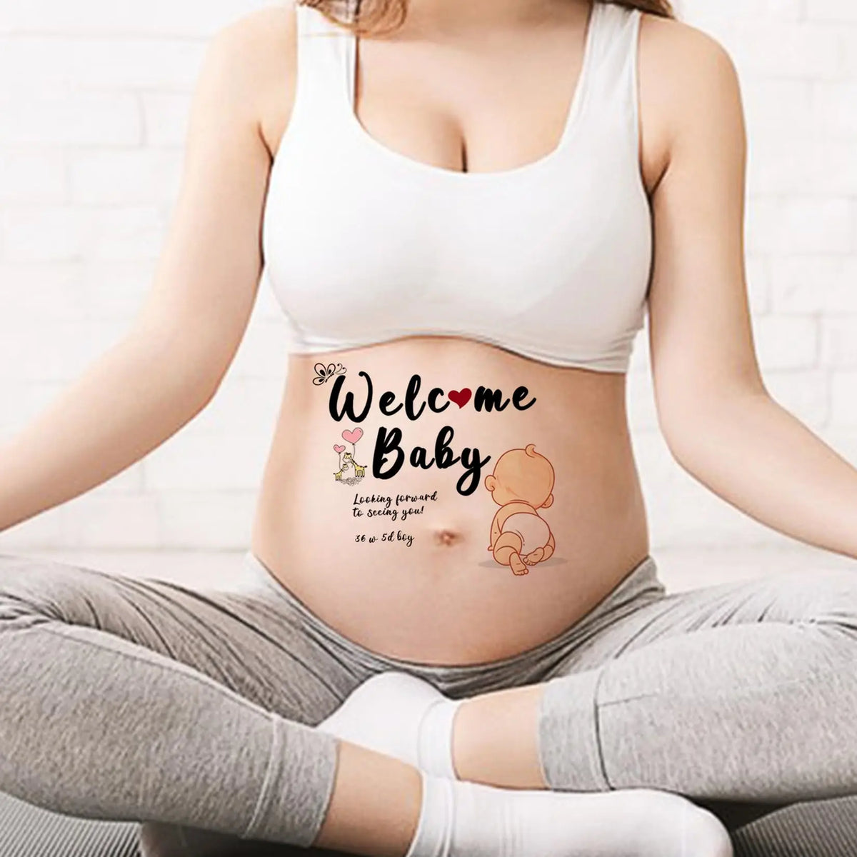 Childbirth Congratulations Stickers for Pregnant Women Gifts Pregnant Women Photos Tattoo Stickers Pregnant
