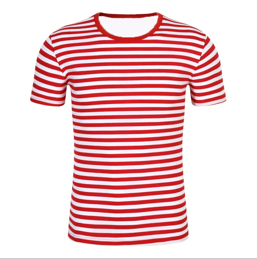 Summer Multi-Colored Stripes T-Shirts 3D Print Men Women Casual Round Neck Short Sleeve T Shirt Top Harajuku Tees Men's Clothing