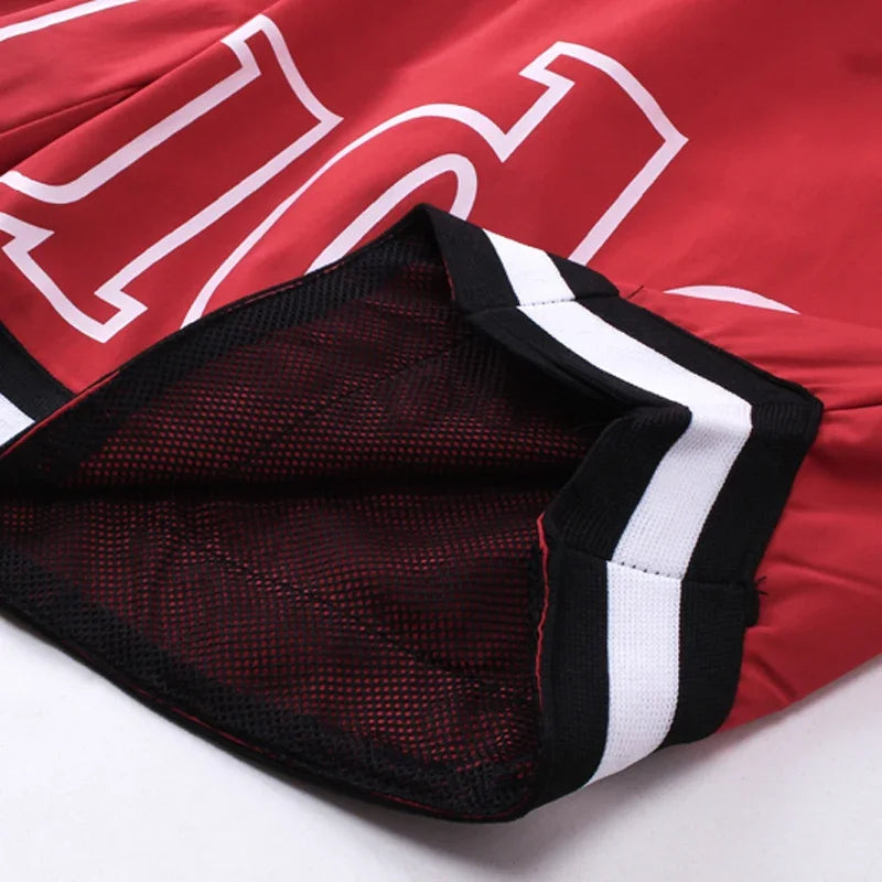 American Style Trendy Rhude Casual Shorts Loose Breathable Multi-color Mesh Beach Sports Shorts