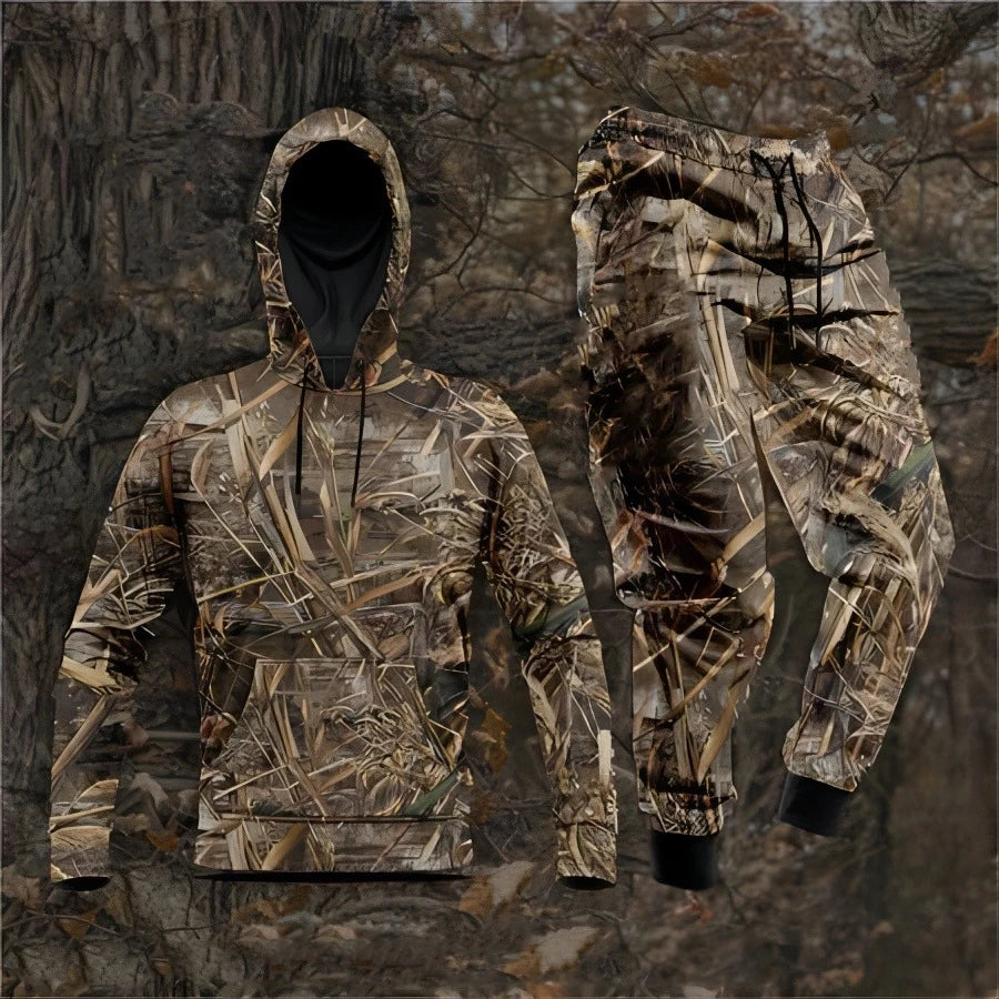 Autumn Camouflage 3D Printed Hoodie Suit Men Sweatshirts Sweatpants Casual Fashion Two Piece Tracksuit Set Men's Clothing