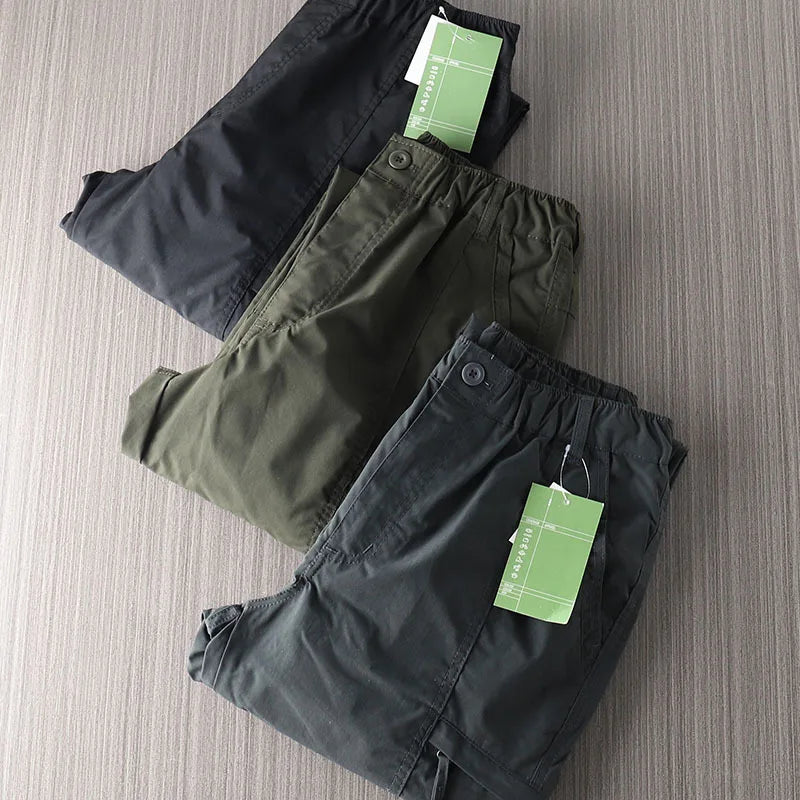 Tactical Cargo Pants Men's Spring Cotton Overalls Outdoor Work Long Trousers Hombre Clothing Hiking Pants Multiple Pockets