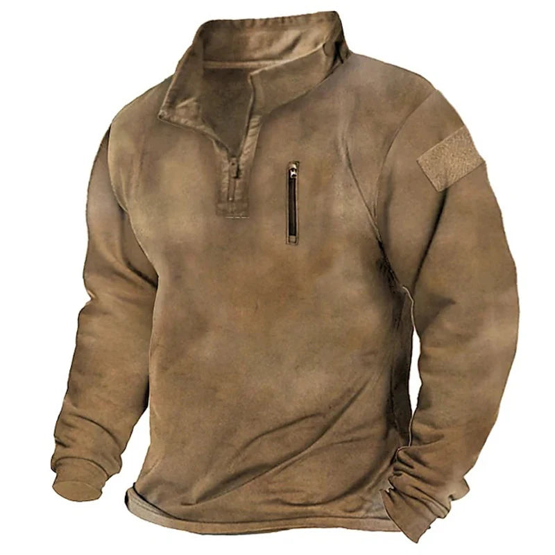Men's Clothing Trainning Tactical Top 2026 NEW Long Sleeved Warm Tshirt Windproof Pullover for Men Sweatshirt