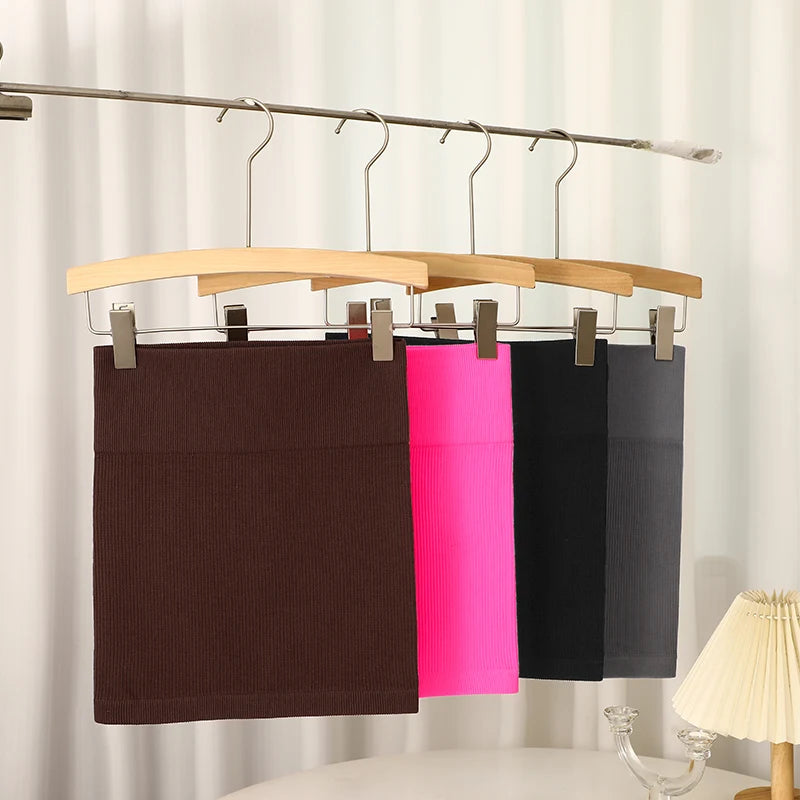 1Pcs Spring Summer New High Waist Elastic Business Women's Mini Skirt