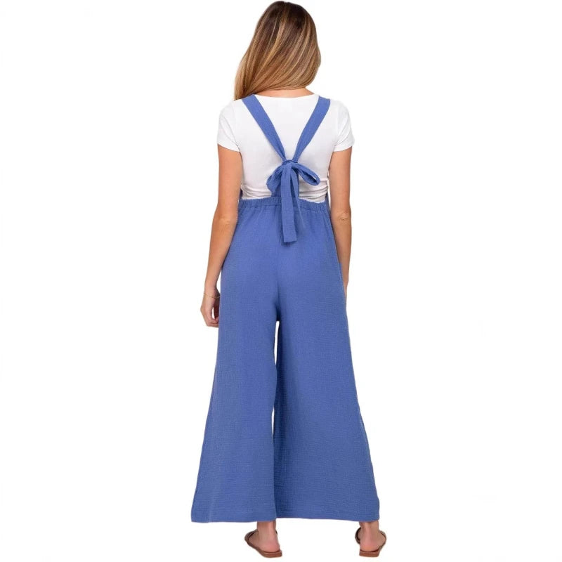 Pregnant Women's Pants Spring And Summer Thin Lace Up Wide Leg Casual Pregnant Women's Pants
