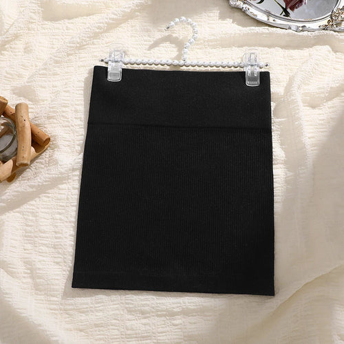 1Pcs Spring Summer New High Waist Elastic Business Women's Mini Skirt