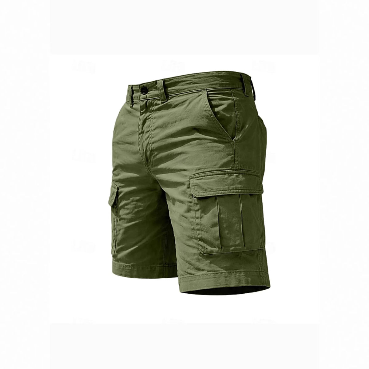 Summer Casual Cargo Shorts Men's Jogging Climbing Sports Short Elastic Waist Solid Color Male Jogger Work Hiking Shorts