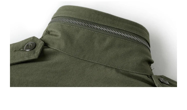 Rugged Bronson 1969 M65 Blended Satin Field Jacket M-65 Olive Green Jacket M51 Tactical Coat