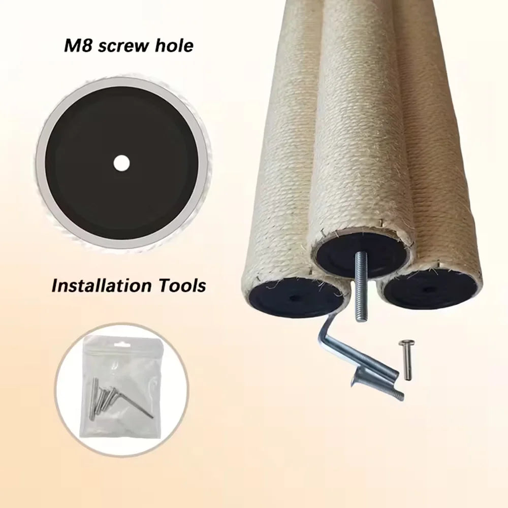 DIY Cat Climbing Tree Tower Replacement Parts | Sisal Rope Scratching Posts & Hard Cardboard Tube Pillars | Pet Cat Toys Accesso