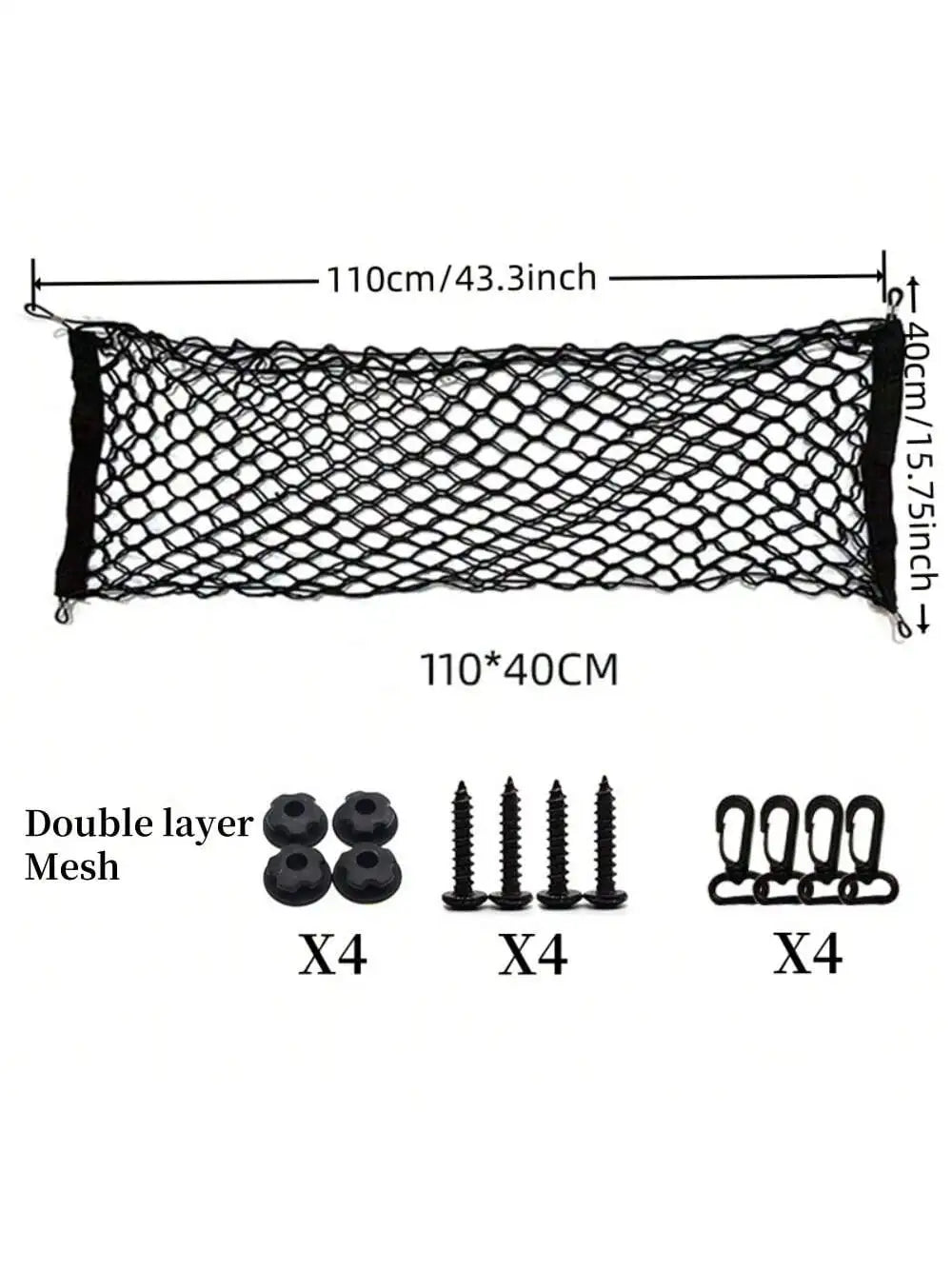 Car Trunk Fence Net Dog Isolation Protection Net Car Mounted Rear Seat Dog Safety Net Sturdy Elastic Pet Fence for Any Vehicle
